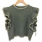 ザラ ZARA RUFFLED KNIT VEST フリル ニット ベスト レディース import:M