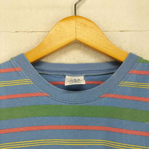 ギャップ Gap マルチボーダークルーネックs/s tシャツ メンズ JPN:M