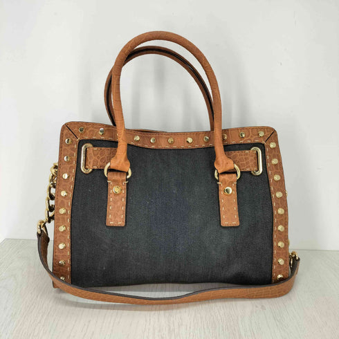 マイケルコース Michael Kors ハミルトン デニム切替 クロコ型押し 2WAYレザーショルダーバッグ レディース