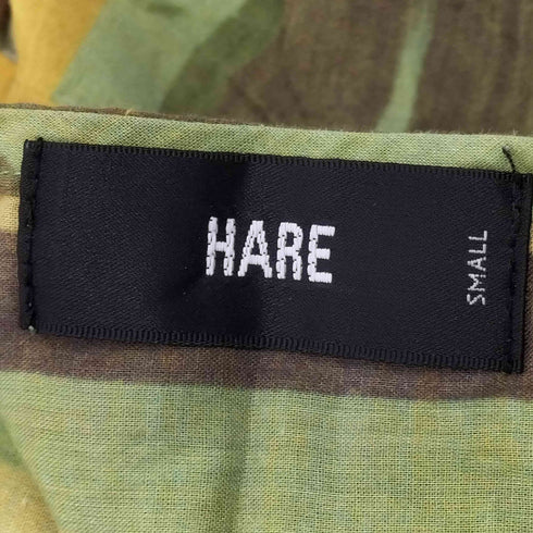 ハレ HARE 総柄 ヘンリーネックシャツ メンズ JPN:S