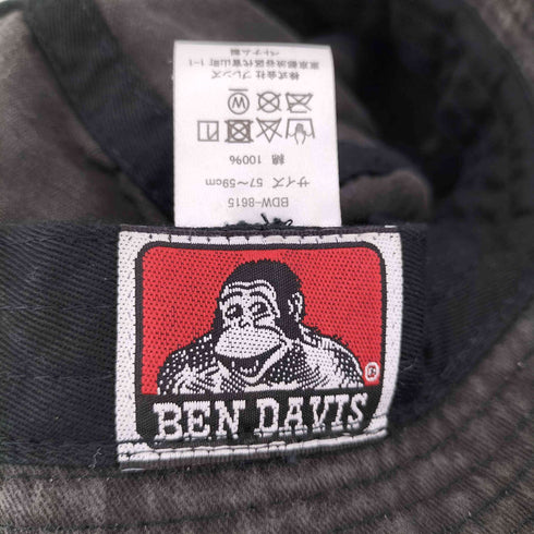 ベンデイビス BEN DAVIS ロゴ刺繍 デニムライク バケットハット メンズ