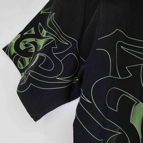 dragonfly 00S トライバル柄 S/S 開襟シャツ メンズ JPN:L