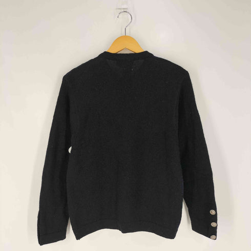 la maison simons チェック切替 メタルボタン カーディガン レディース P/S