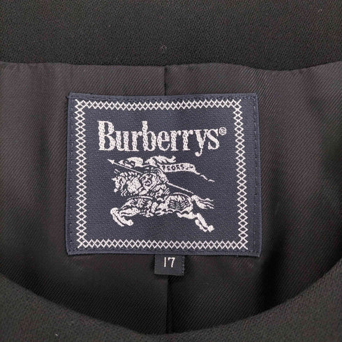 バーバリーズ BURBERRYS ウールギャバ ノーカラーコート レディース 17