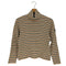 バーバリーロンドン BURBERRY LONDON ロゴワッペン ボーダー タートルネック ロングスリーブTシャツ レディース 160A
