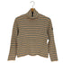 バーバリーロンドン BURBERRY LONDON ロゴワッペン ボーダー タートルネック ロングスリーブTシャツ レディース 160A