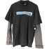 クイックシルバー Quiksilver 90-00s USA製 レイヤードクルーネックカットソー メンズ import:M