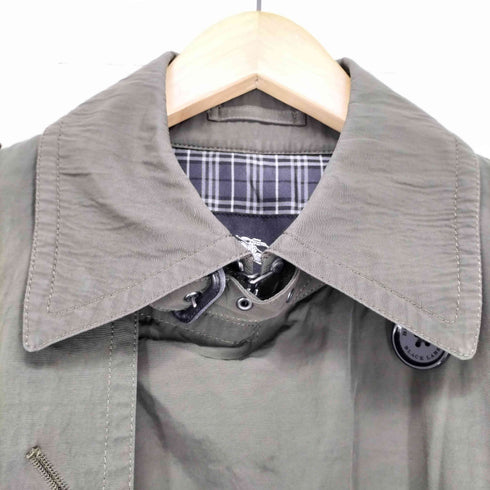 バーバリーブラックレーベル BURBERRY BLACK LABEL 裏地チェックトレンチコート メンズ L