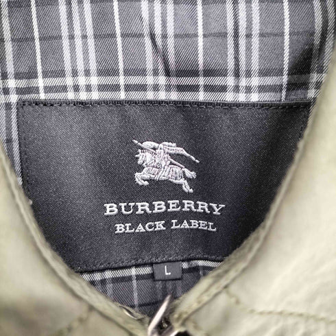 バーバリーブラックレーベル BURBERRY BLACK LABEL 裏地チェックトレンチコート メンズ L