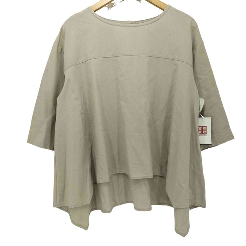 リブインコンフォート live in comfort 揺れるヘムラインを楽しむ麻混トップス レディース JPN:M