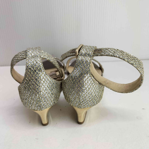 ジミーチュウ JIMMY CHOO シルバーラメパンプス レディース 341/2