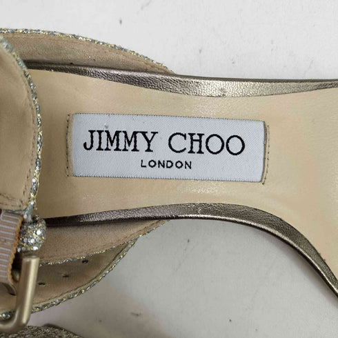 ジミーチュウ JIMMY CHOO シルバーラメパンプス レディース 341/2