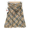 バーバリーブルーレーベル BURBERRY BLUE LABEL ベルト付き ノヴァチェックウールフレアスカート レディース 36