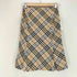 バーバリーブルーレーベル BURBERRY BLUE LABEL ベルト付き ノヴァチェックウールフレアスカート レディース 36
