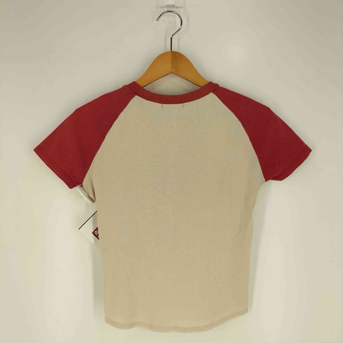バーバリーブルーレーベル BURBERRY BLUE LABEL ラメ ロゴプリント Tシャツ レディース import:M