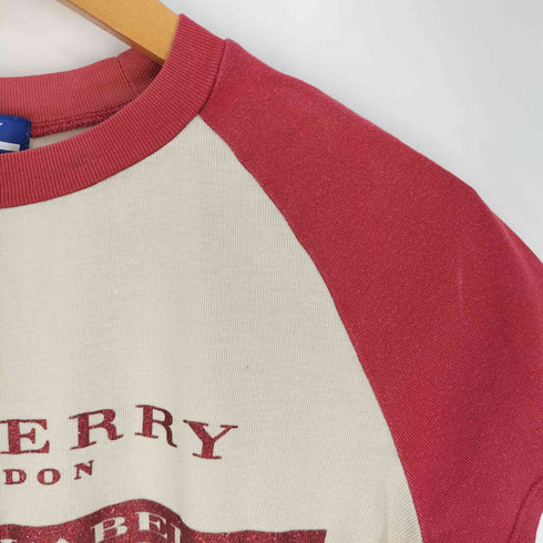 バーバリーブルーレーベル BURBERRY BLUE LABEL ラメ ロゴプリント Tシャツ レディース import:M