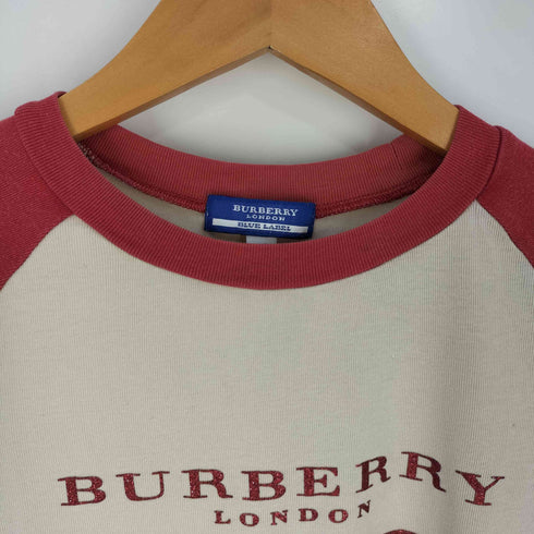 バーバリーブルーレーベル BURBERRY BLUE LABEL ラメ ロゴプリント Tシャツ レディース import:M