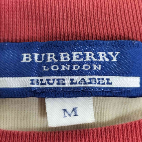バーバリーブルーレーベル BURBERRY BLUE LABEL ラメ ロゴプリント Tシャツ レディース import:M