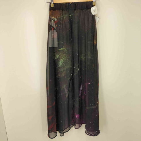 アメリ AMERI 23SS FROSTED GLASS FLOWER FLARE 総柄 シアー スカート レディース JPN:S