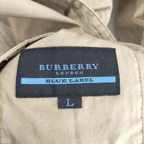 バーバリーブルーレーベル BURBERRY BLUE LABEL 裏地チェック シングルトレンチコート メンズ L