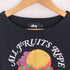 ステューシー Stussy ALL FRUITS RIPE KINGSTON フルーツプリント クロップド ロングスリーブTシャツ レディース import:S