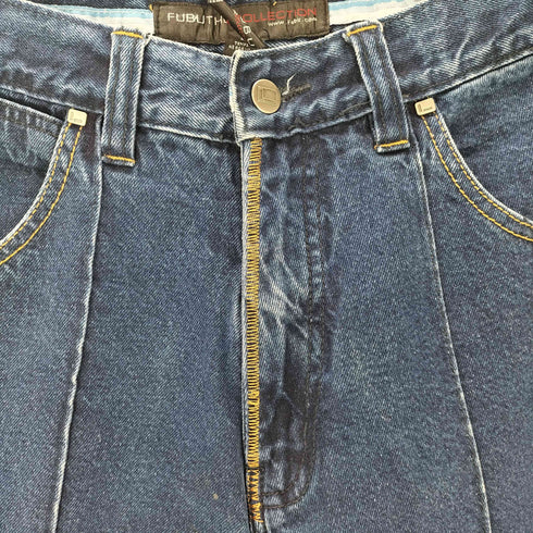 フブ FUBU B系 センタープレスデニムパンツ メンズ US:32-33