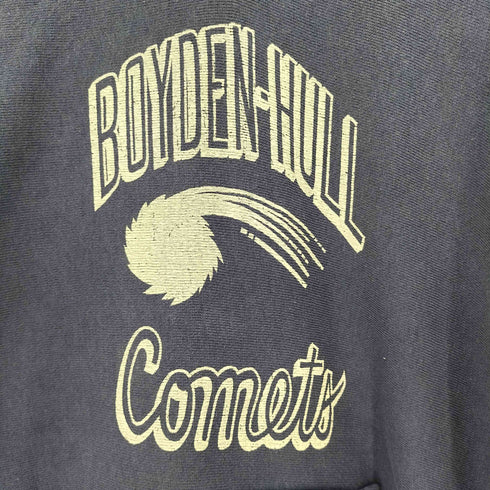 キャブクロージング cab clothing ヴィンテージライク 前V プリント パーカー ナス紺 メンズ  40/42