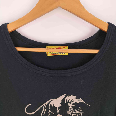 ヒステリックグラマー HYSTERIC GLAMOUR アニマル ロゴ プリント Tシャツ レディース FREE