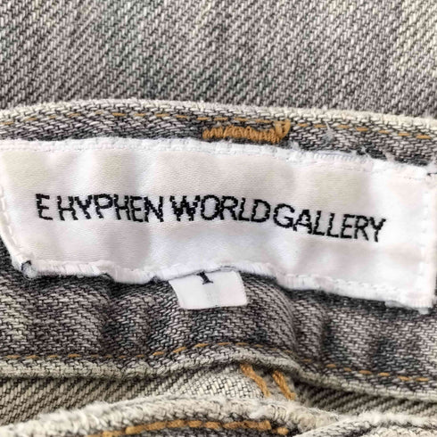 E HYPEN WORLDGALLERY チェックパッチワーク デニムパンツ メンズ 1
