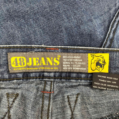 48JEANS B系 刺繍デニムパンツ メンズ 42 32