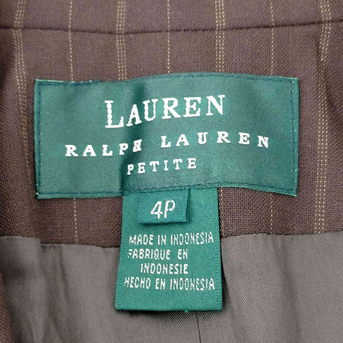 ローレンラルフローレン LAUREN RALPH LAUREN ストライプ ピークドラペル ウールセットアップ メンズ 40