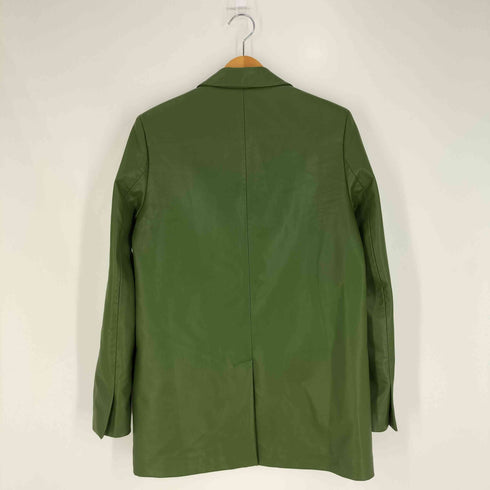 ザラ ZARA フェイクレザー 2B テーラードジャケット レディース import:S