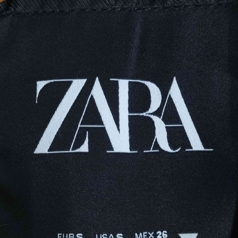 ザラ ZARA フェイクレザー 2B テーラードジャケット レディース import:S
