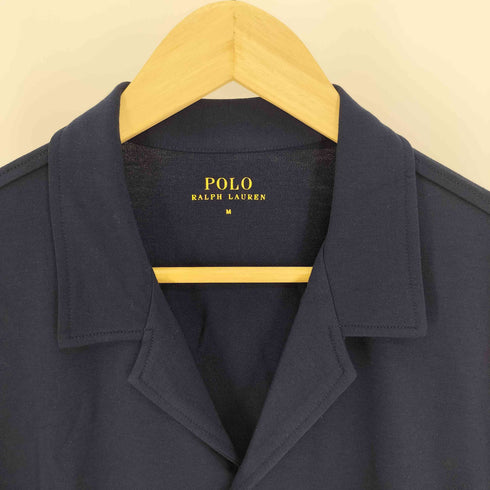 ポロラルフローレン POLO RALPH LAUREN ポニー刺繍 ミニテリー 開襟 オープンカラー ポケット パジャマ シャツ メンズ import:M