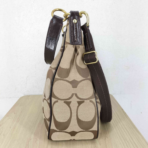 コーチ COACH シグネチャーロゴ キャンバスワンショルダーバッグ レディース