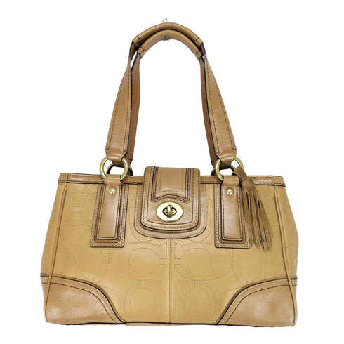 コーチ COACH シグネチャーロゴ オールレザートートバッグ レディース