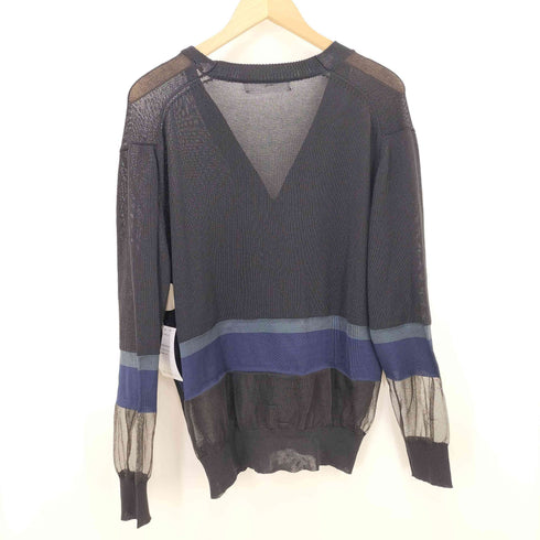 トーガプルラ TOGA PULLA 21SS NYLON COTTON MESH SHEER KNIT CARDIGAN レディース JPN:36