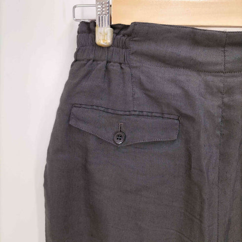 ワイズフォーメン Ys for men LQ 90S 98AW レーヨン リネン ベルテッド 2タック スラックス パンツ メンズ JPN:M