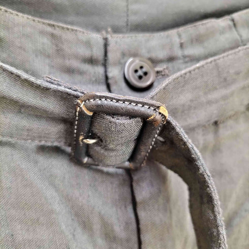 ワイズフォーメン Ys for men LQ 90S 98AW レーヨン リネン ベルテッド 2タック スラックス パンツ メンズ JPN:M