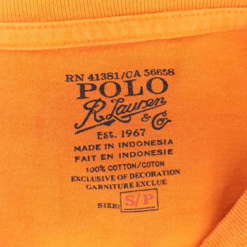 ポロラルフローレン POLO RALPH LAUREN ポニー刺繍 クルーネック 半袖Tシャツ メンズ JPN:S