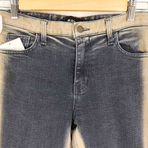 BLACKUP ブリーチ カットオフ フレア デニムパンツ レディース S