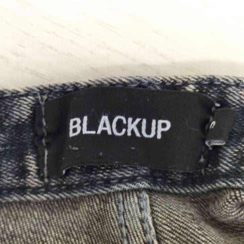 BLACKUP ブリーチ カットオフ フレア デニムパンツ レディース S