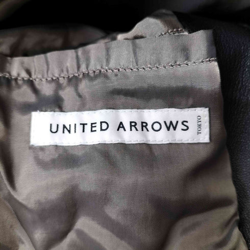 ユナイテッドアローズ UNITED ARROWS シープスキン レザー ジップ ブルゾン メンズ JPN:L