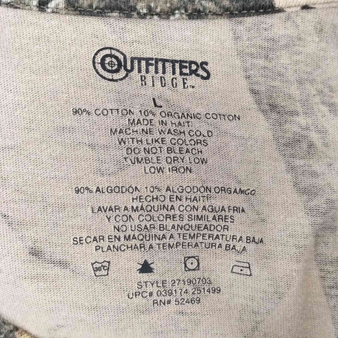 OUTFITTERS RIDGE ツリーカモ クルーネック ポケット半袖Tシャツ メンズ JPN:L