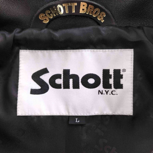 ショット Schott 別注 トラッカー ブルゾン シープレザー ジャケット メンズ import:L