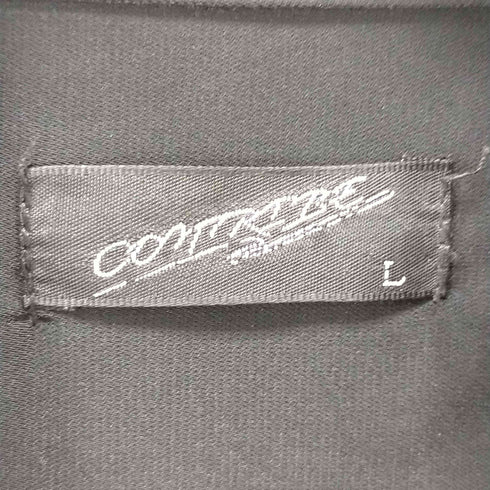 コントライブ CONTRIBE バラ刺繍とろみシャツ メンズ JPN:L