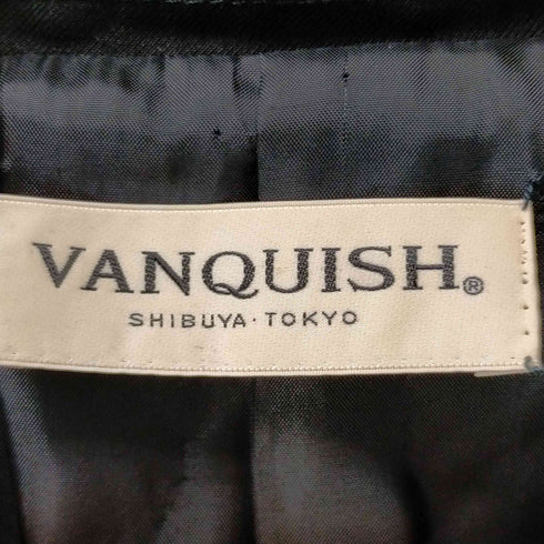 ヴァンキッシュ VANQUISH ノーカラーポケットリボンデザインジャケット メンズ