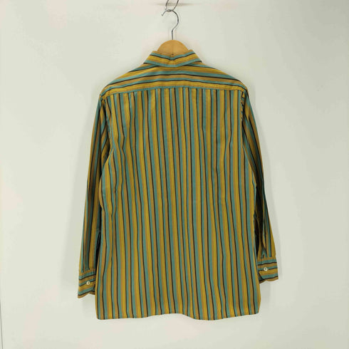 TRIOLA 70S 襟芯 ストライプ レギュラーカラーシャツ メンズ