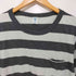 ベルバシーン Velva Sheen ボーダー柄 USA製 ショートスリーブポケットVネックTシャツ メンズ MEDIUM