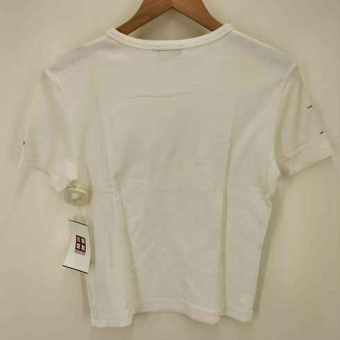 マックスアンドコー MAX & CO. ラメ ロゴ プリント S/S クルーネック Tシャツ Y2K レディース import:L